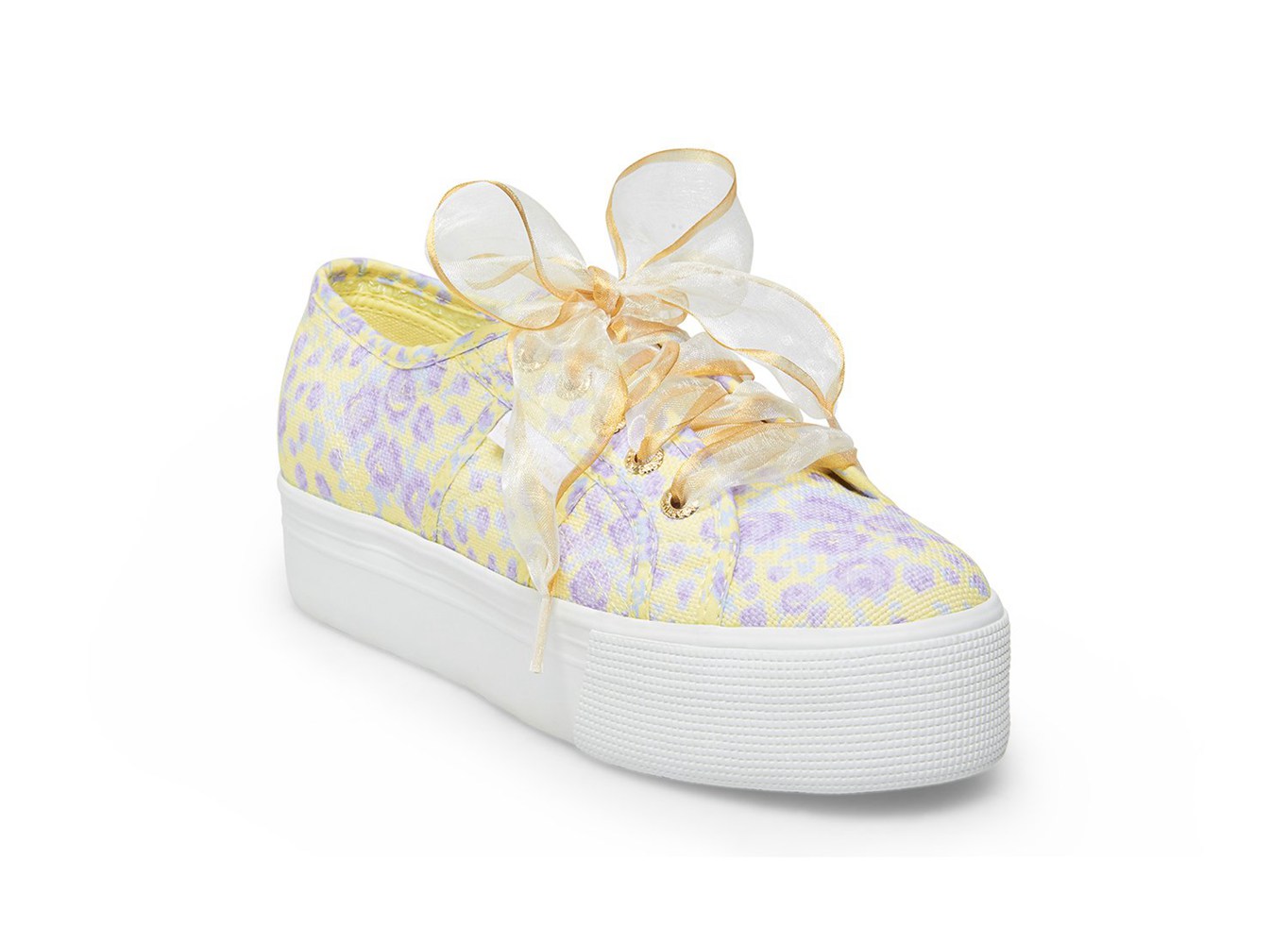 Superga Espadrille Womens - 2790 Fancotbindingsw - Purple/Yellow/White - RHLKN9520